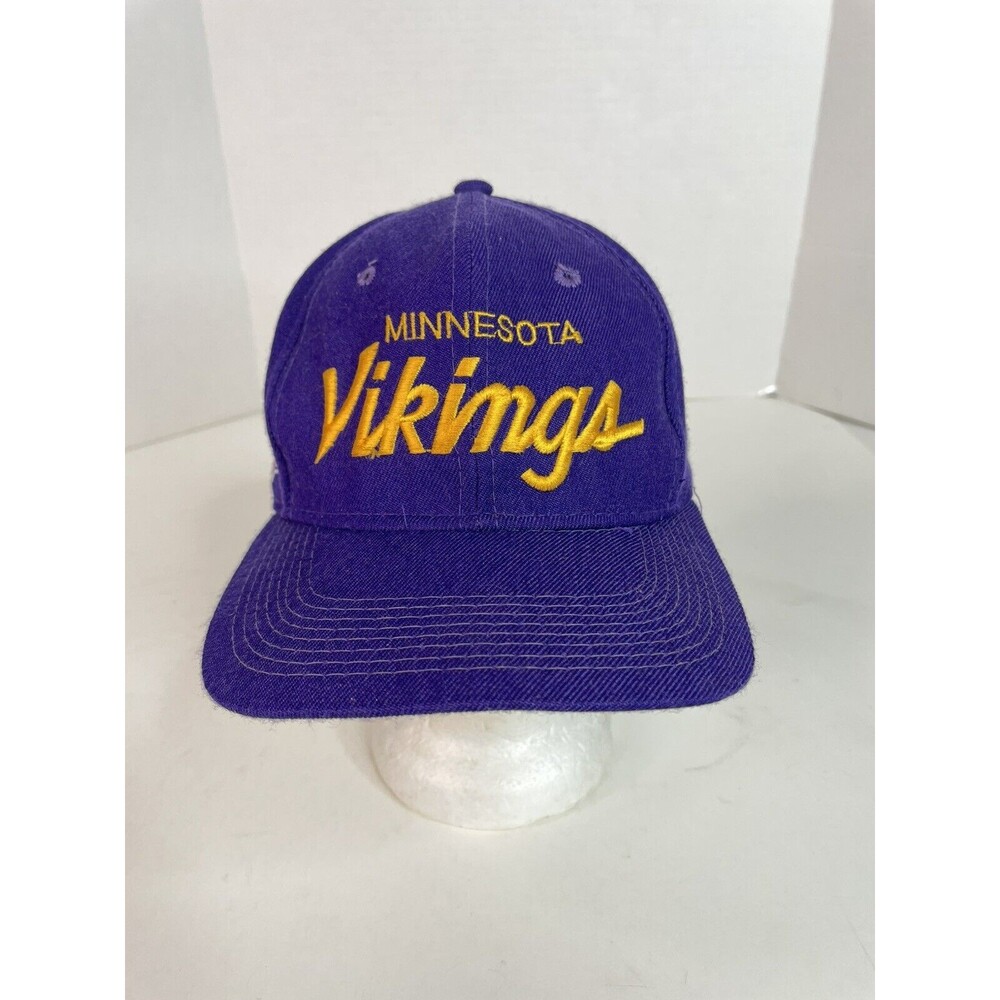 Vintage Minnesota Vikings Hat, Script Sports Specialties, Purple, Snapback Adjus